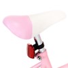 vidaXL Barncykel med frampakethållare 14 tum vit och rosa