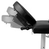 vidaXL Hopfällbar massagebänk med 4 sektioner aluminiumram svart