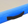 vidaXL Uppblåsbar gymnastikmatta med pump 300x100x10 cm PVC blå