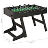 vidaXL Fotbollsbord hopfällbart 121x61x80 cm svart