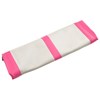 vidaXL Uppblåsbar gymnastikmatta med pump 600x100x15 cm PVC rosa