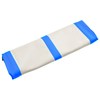 vidaXL Uppblåsbar gymnastikmatta med pump 800x100x15 cm PVC blå