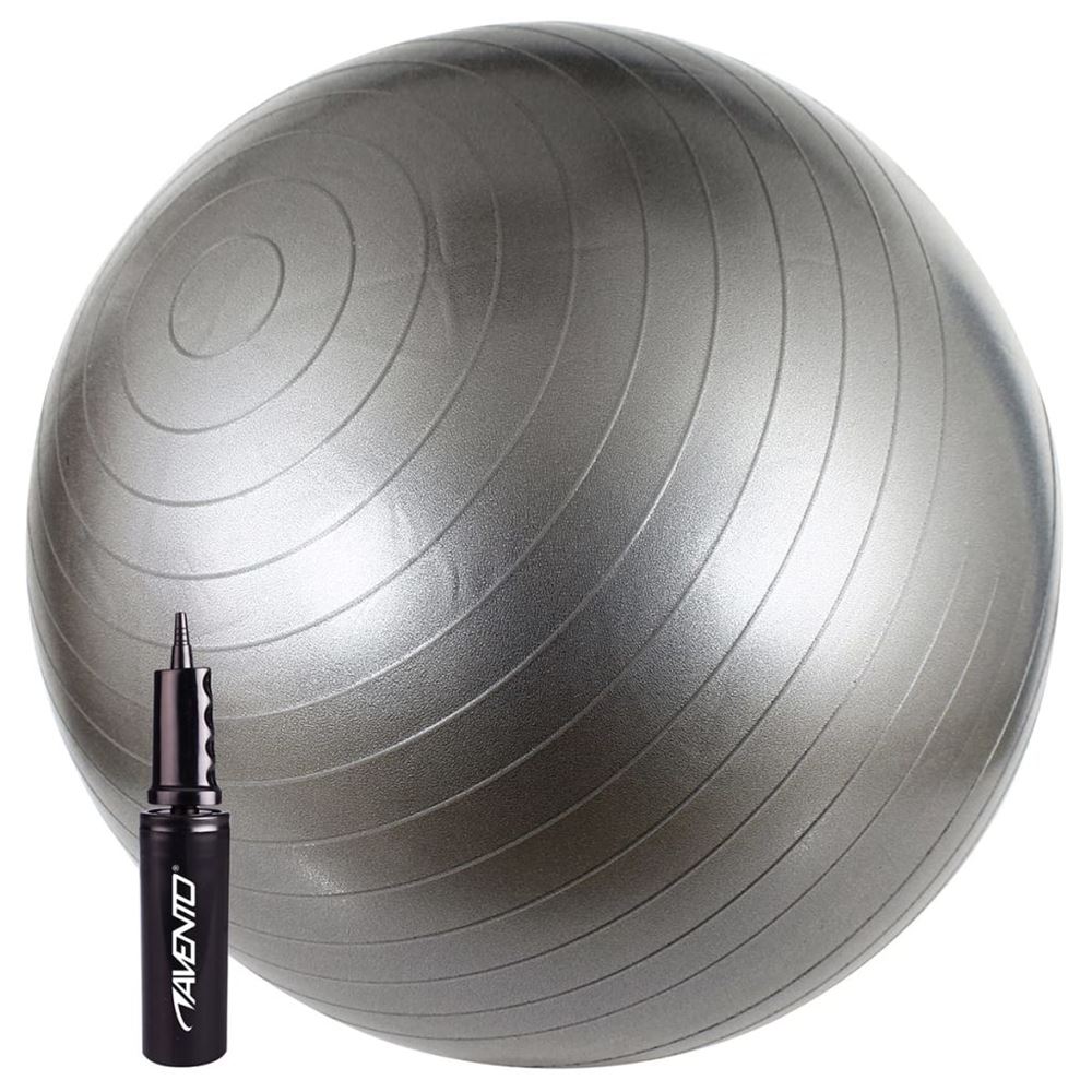 Fitnessboll 65 cm silver