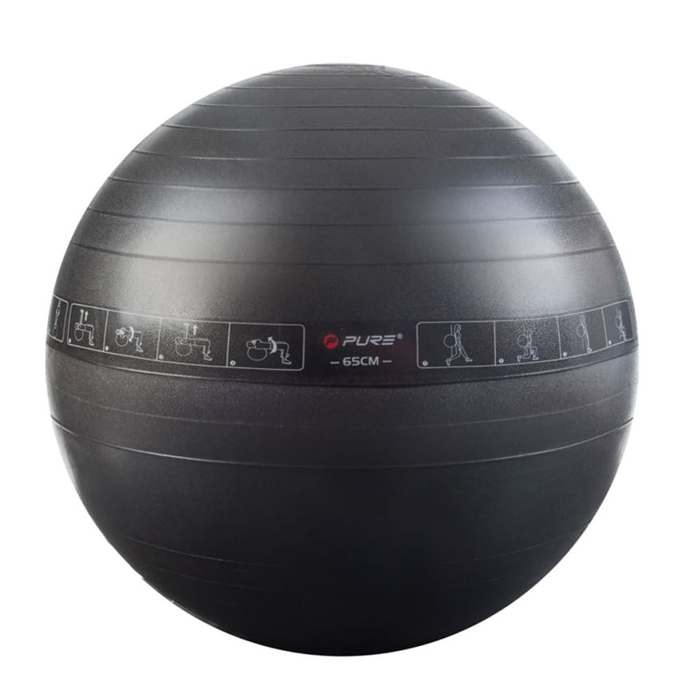 vidaXL Träningsboll 65 cm svart