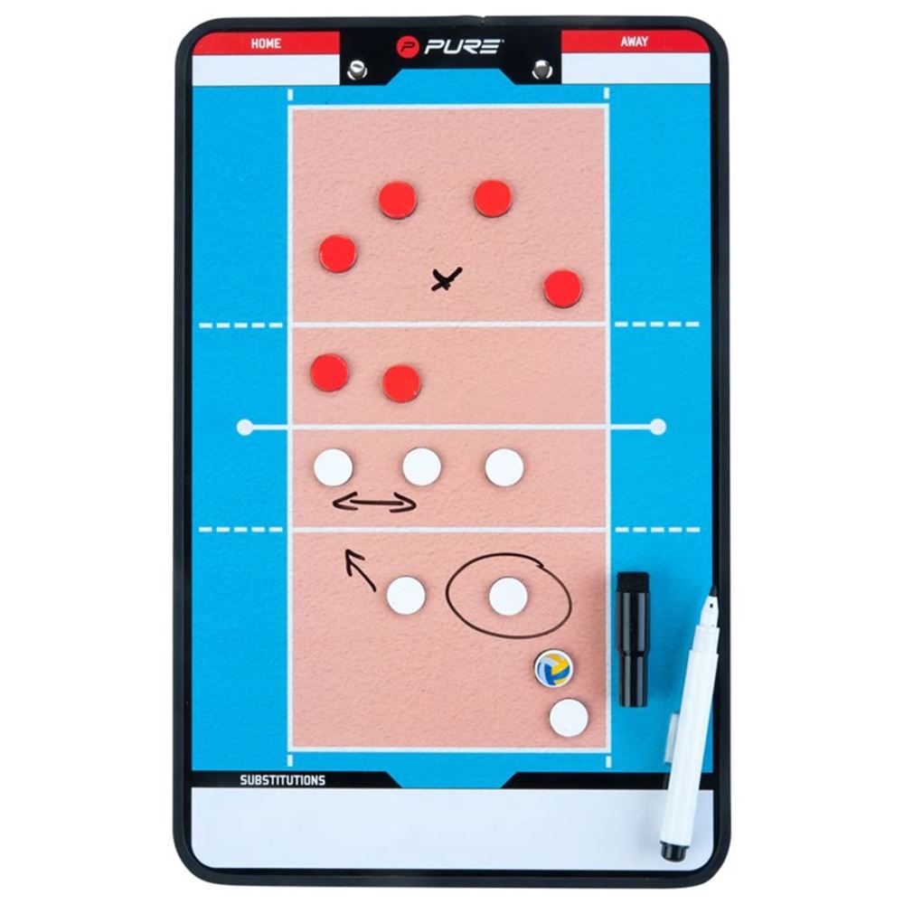 vidaXL Dubbelsidig taktikplatta volleyboll 35×22 cm