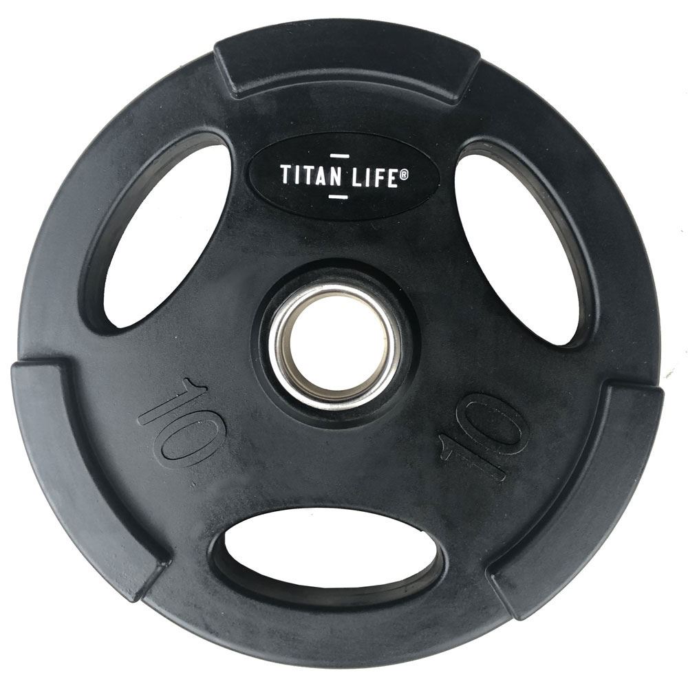 Titan LIFE Weight Disc Rubber. Ø50mm. Black Levypainot Kumipäällyste