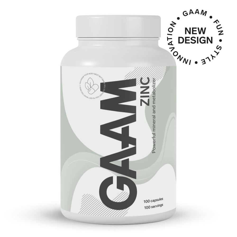 GAAM Health Series Zinc, 100 caps, Vitaminer
