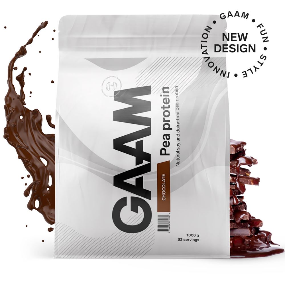 GAAM Pea Protein, 1 kg, Chocolate, Proteinpulver