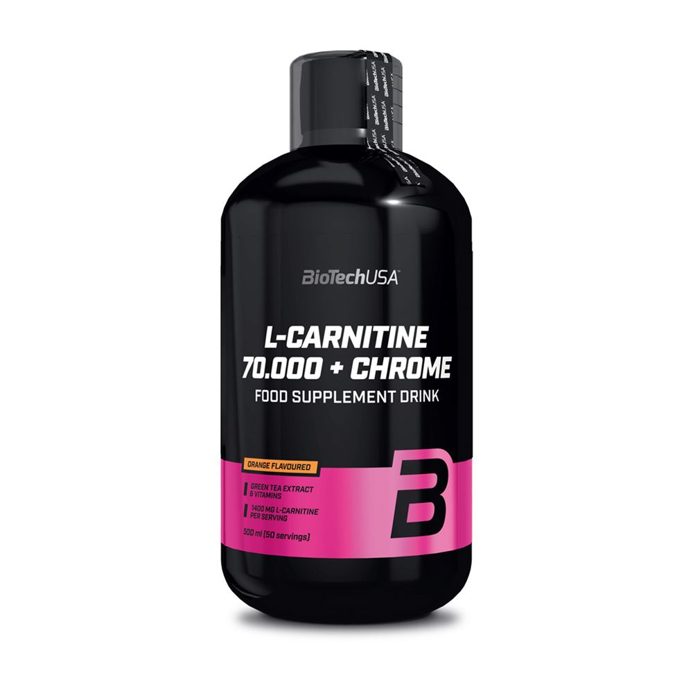 BioTechUSA L-Carnitine + Chrome 500 ml Aminosyror