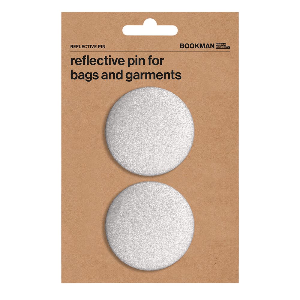 Bookman Reflective Pins – Silver