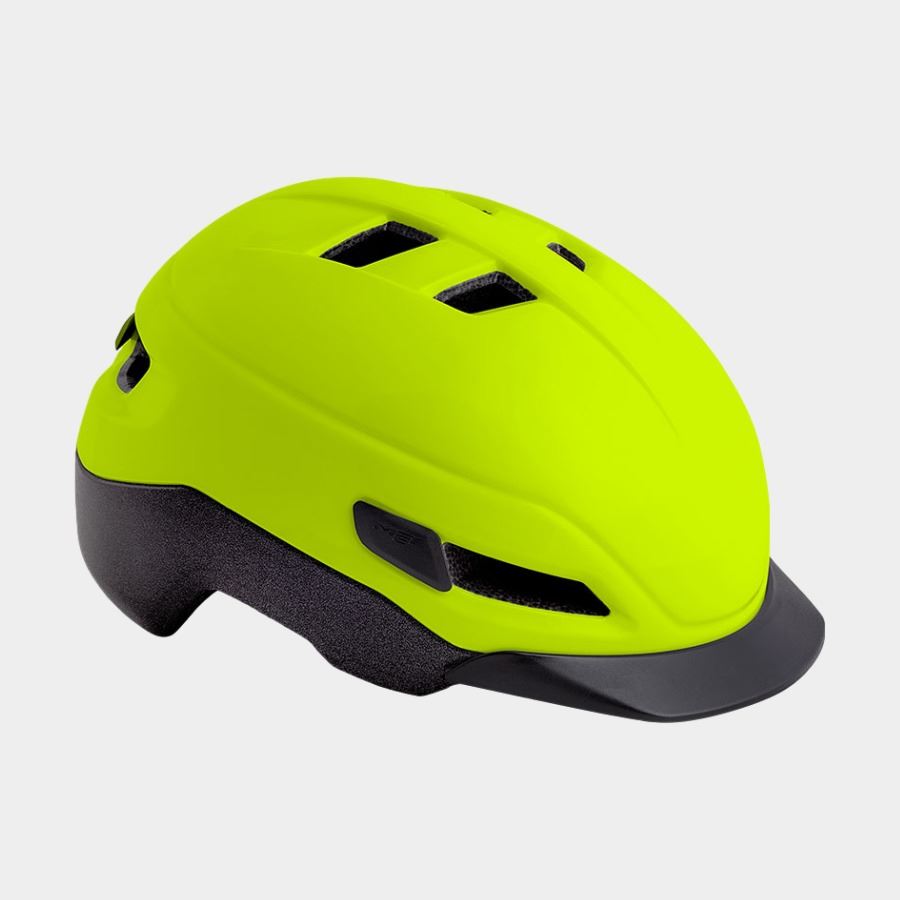Met Grancorso Safety Yellow/Matt/Reflective Cykelhjälm
