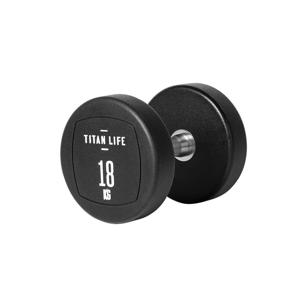 Titan Life PRO Dumbbell PU | Offcourt - Hemmaträning - Hantlar - Hantlar Gummi | Padelspecialisterna