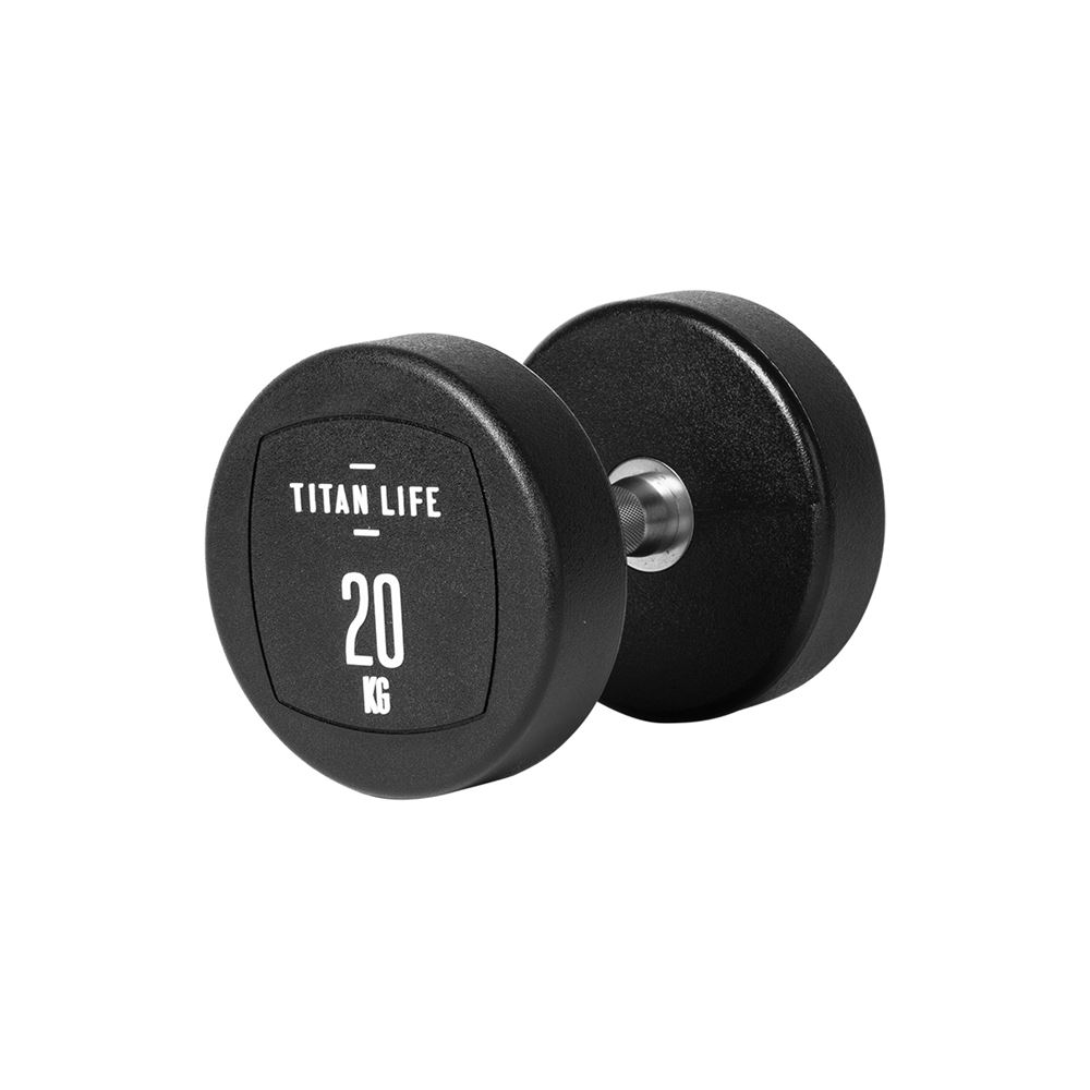 Titan Life PRO Dumbbell PU, Gummimanualer