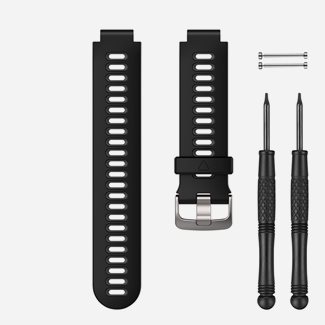 Garmin Svart/grått klockarmband i silikon