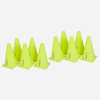 PROLINE Cones 23 cm 10pk Gul, Jalkapallo tekniikkaharjoittelu