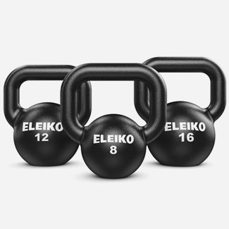 Eleiko Kettlebell Training Set 8-12-16 kg, Paket Kettlebell