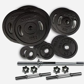 Hammer Sport Weight Discs 73 kg Set, Skivstångset
