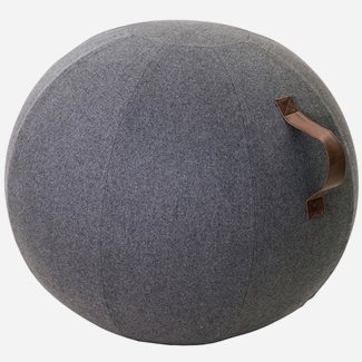 JobOut Balanseball Design, Stoff, Mørk grå