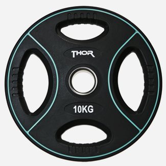 Thor Fitness Sort PU Vægtplader 50 mm