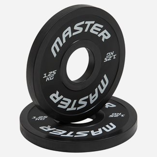 Master Fitness Change Plate 2 X 1,25 kg, Viktskiva Gummerad