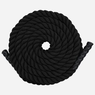 vidaXL Klätterrep 9 m polyester svart, Battle ropes