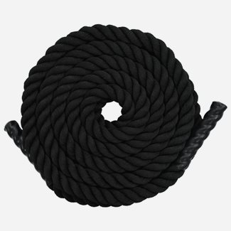 vidaXL Klätterrep 15 m polyester svart, Battle ropes