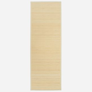 vidaXL Yogamatta i bambu 60x180 cm naturlig