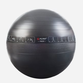 vidaXL Träningsboll 75 cm svart