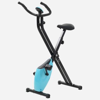 vidaXL X-Bike motionscykel magnetiskt motståndpuls svart och blå