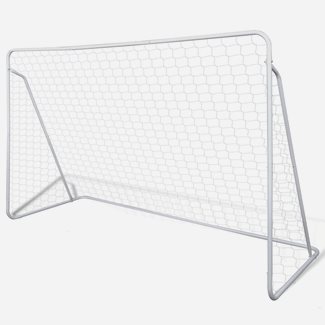 vidaXL Fotbollsmål i stål med nät 240 x 90 x 150 cm