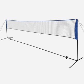 vidaXL Badmintonnät med badmintonbollar 600x155 cm, Badmintonbollar