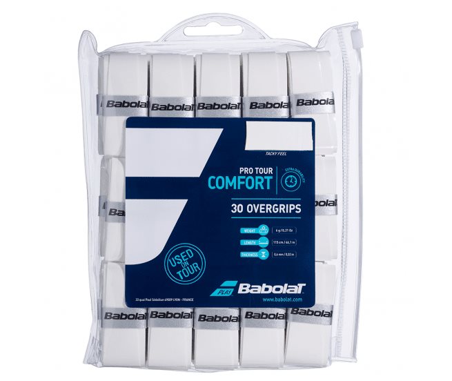 Babolat Pro Tour White 30-Pack, Tennis greptape