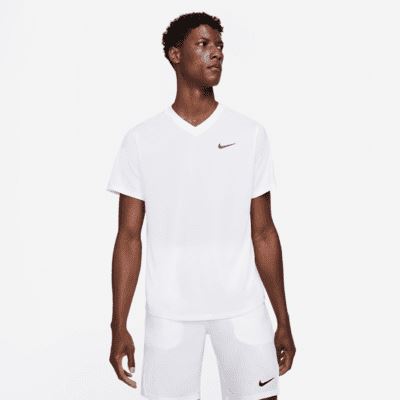 Nike Court Dri-Fit Victory Top White Padel- och tennis T-shirt herr