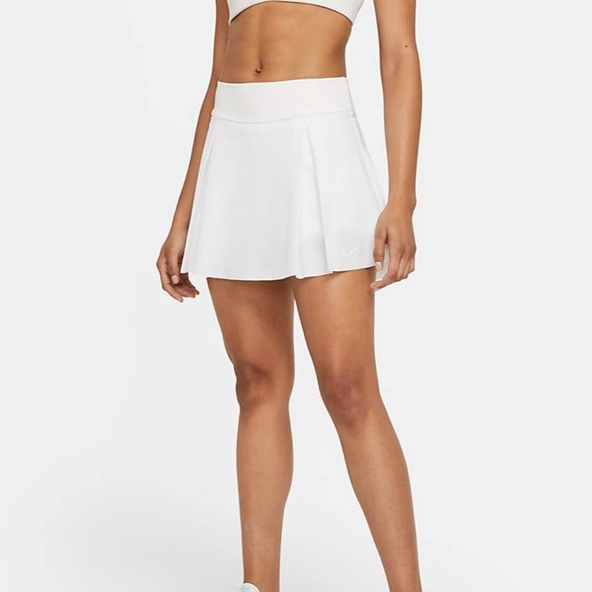Nike Club Flex Skirt White, Padel- och tenniskjol dam