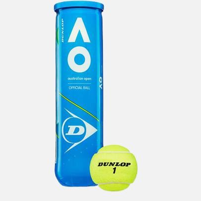 Dunlop Australian Open 2 x 4B Shrink Wrap, Tennisbollar