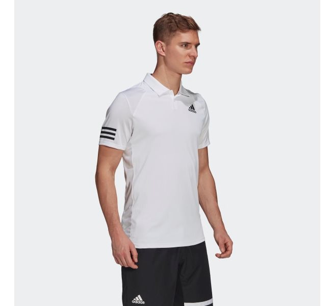 Adidas Club 3-Stripes Polo Shirt, Padel- og tennispique herre