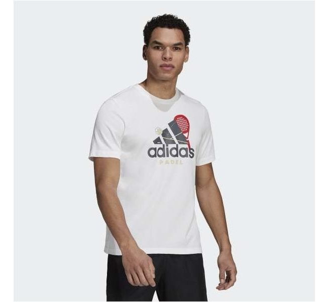 Adidas Graphic Logo Padel Tee, Padel- og tennis T-skjorte herre