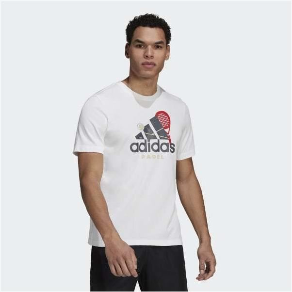 Adidas Graphic Logo Padel Tee, Padel- och tennis T-shirt herr