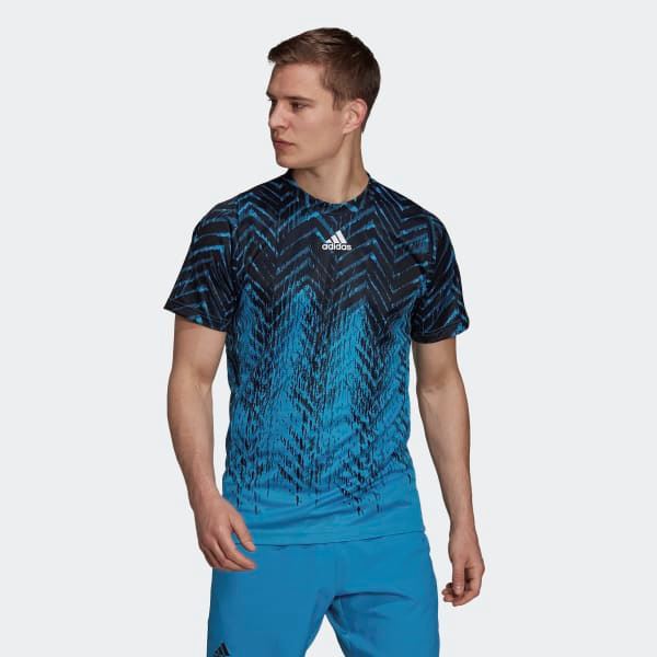 Adidas Primeblue Freelift Printed Tee Padel- och tennis T-shirt herr
