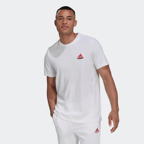 Adidas Graphic Tee ’Quiet Please’ Miesten padel ja tennis T-paita
