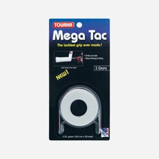 Tourna Grip Mega Tac 3-Pack, Padel grepplindor