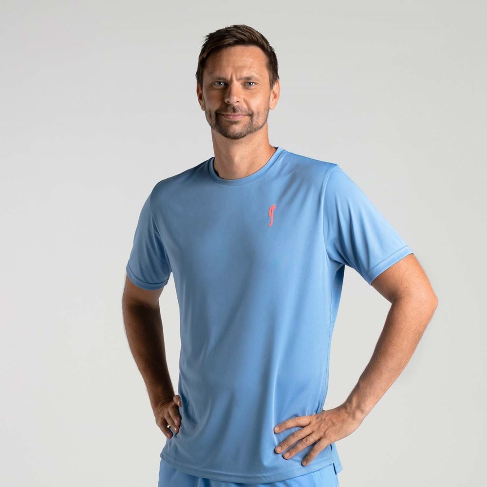RS Performance Tee Blue, Padel- och tennis T-shirt herr