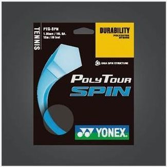 Yonex Poly Tour Spin Black (200 M), Tennis senori