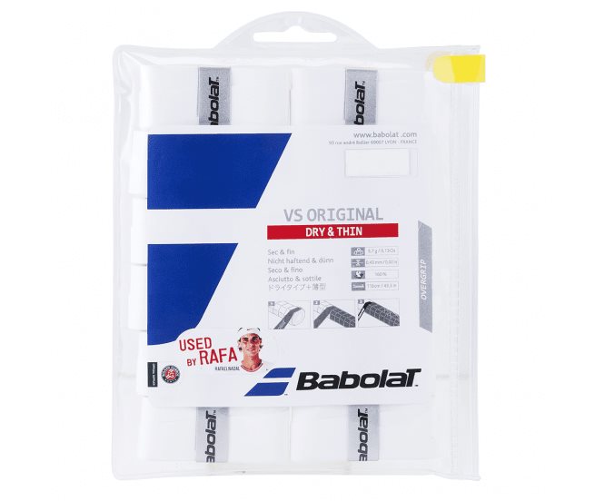 Babolat Vs Grip White 12-Pack, Padel grepplindor