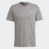 Adidas Grå Wimbledon London T-Shirt, Padel- og tennis T-skjorte herre