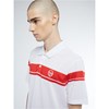 Sergio Tacchini Signature Polo White/Red, Padel- och tennispiké herr