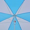 vidaXL Strandtält/parasollblå och vit 180 cm tyg