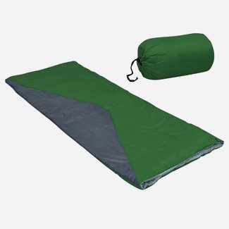 vidaXL Lätt sovsäck 2 st rektangulär grön 1100g 10Â°C