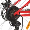 vidaXL Mountainbike 21 växlar 26-tums däck 36 cm röd