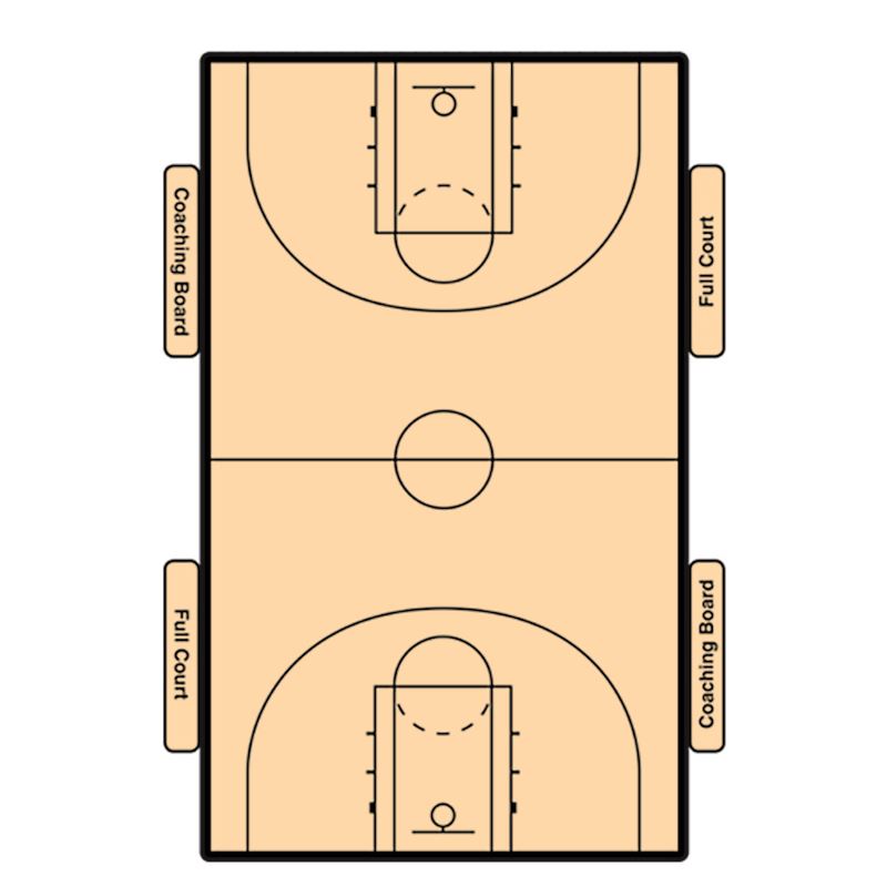 HF Sport Taktiktavla Basket 40*25 cm